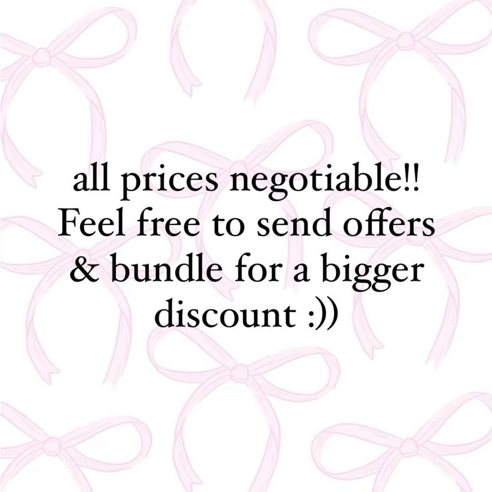 All prices negotiable!!!